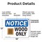 Signmission Wood Only, 18 in W x Rectangle, Plastic OS-2PACK-NS-P-1218-L-19067 - alternate 7